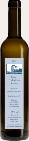Weinflasche Weinbau Wellhöfer